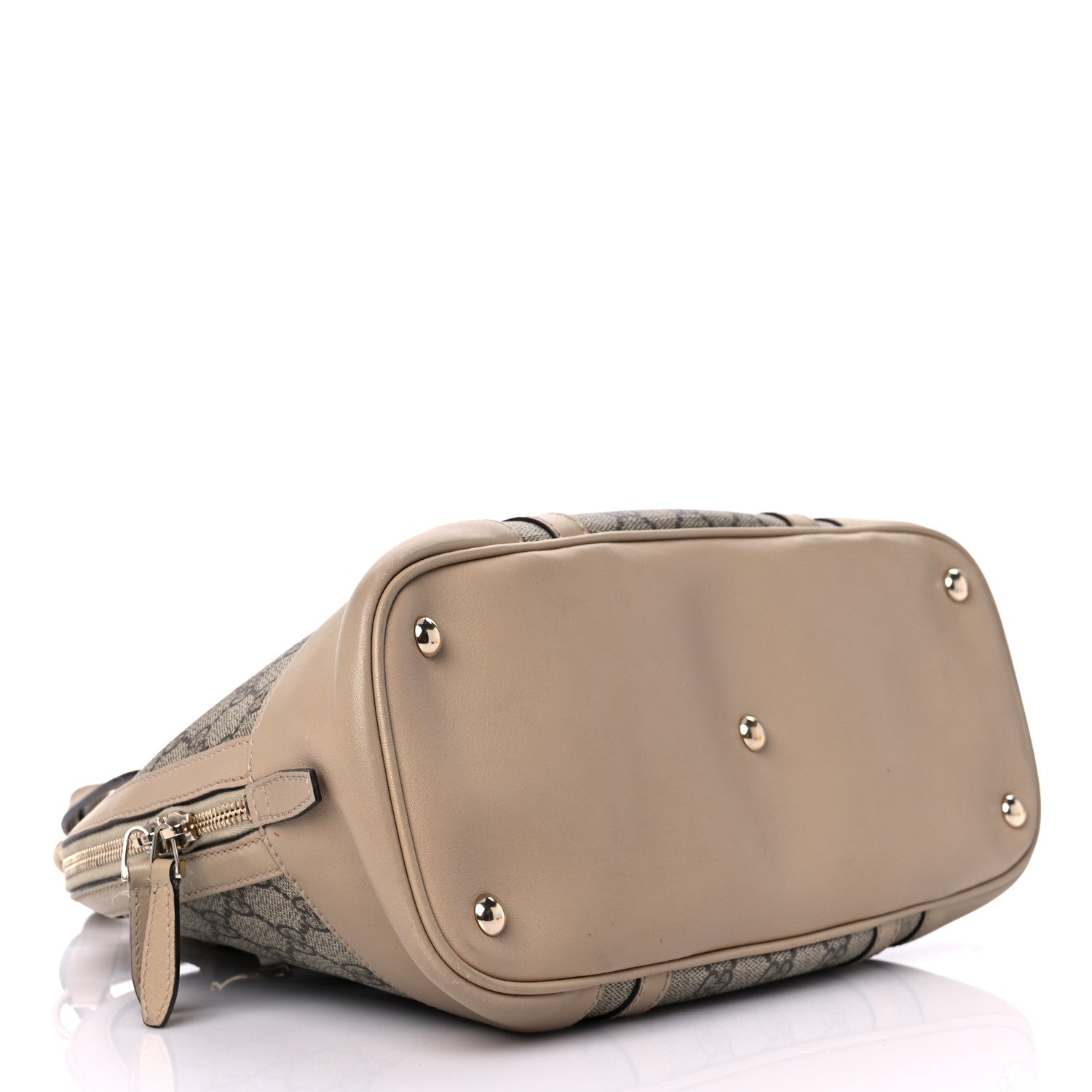 Gucci GG Supreme Monogram Small Nice Top Handle Dome Bag Beige 3 of 14