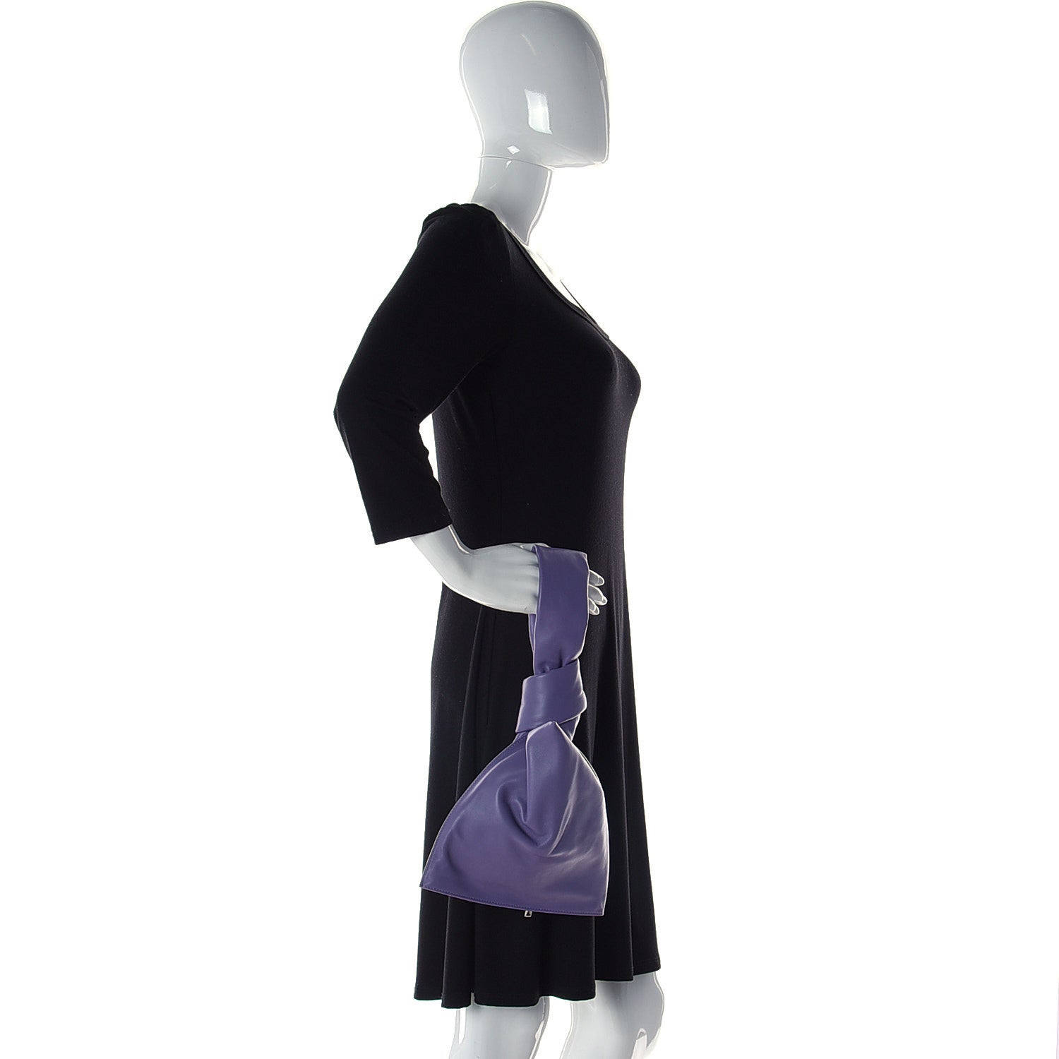Bottega Veneta Calfskin Mini BV Twist Lavender 2 of 11