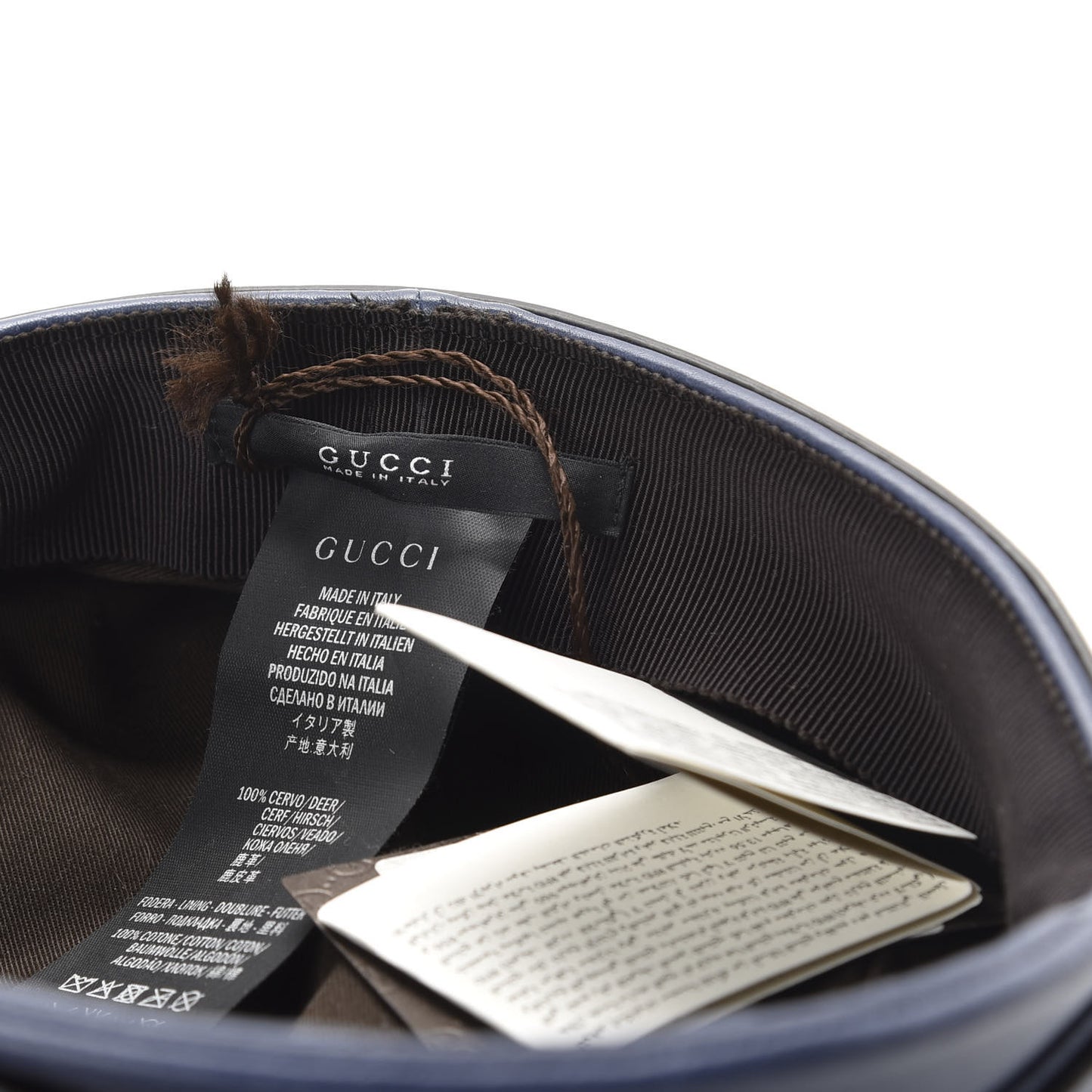 Calfskin Cellarius Hat XS Washed Indigo