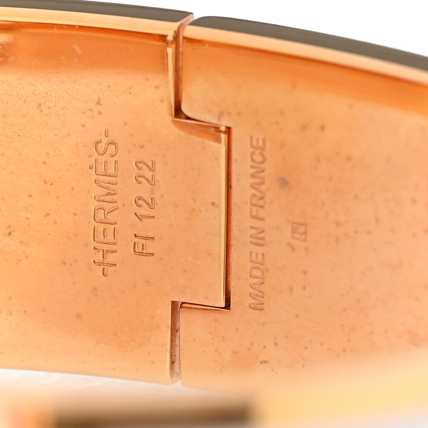 Hermes Enamel Wide Clic Clac H Bracelet GM White 4 of 5