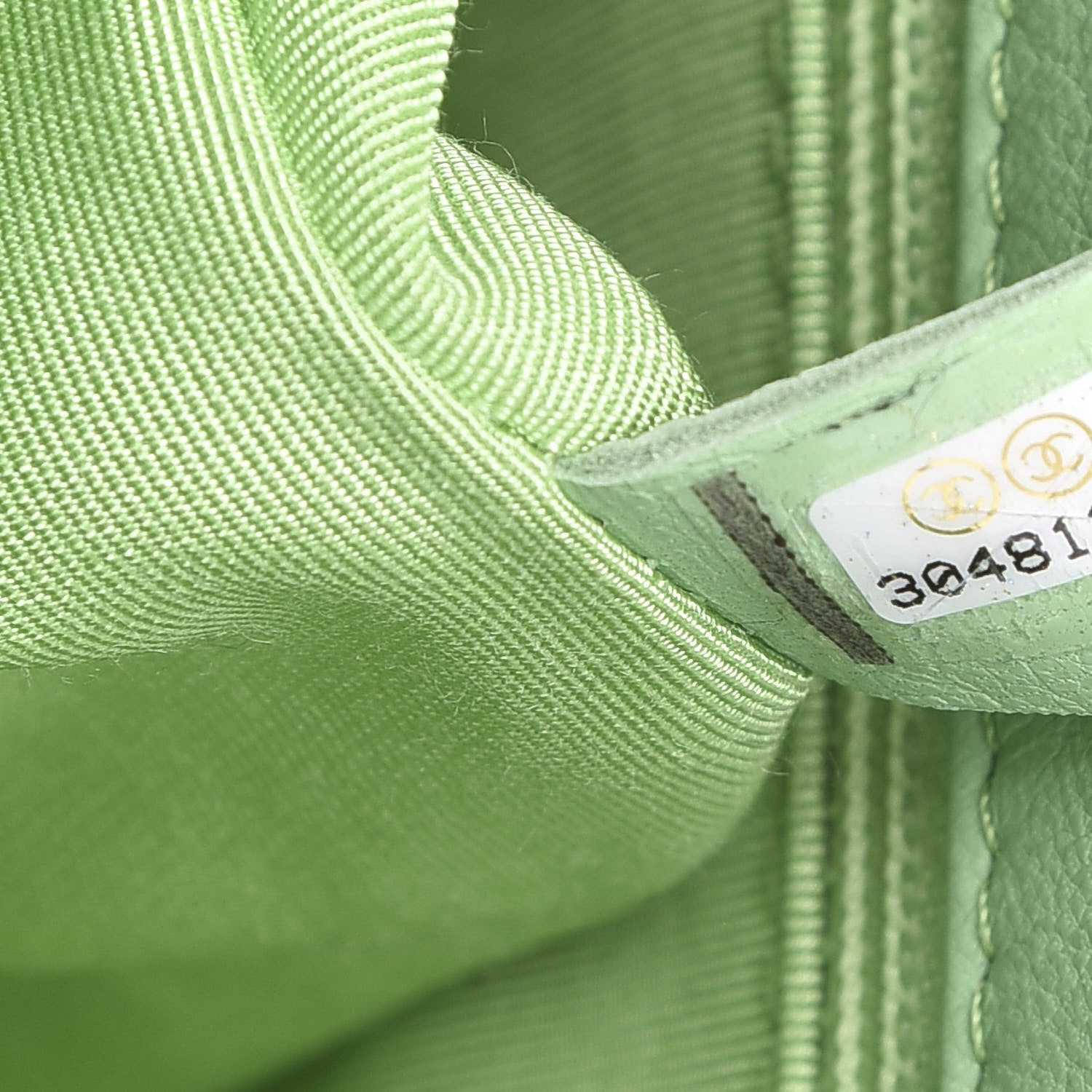 Chanel Goatskin Quilted Medium 19 Flap Light Green 6 of 10