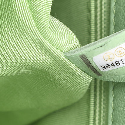 Chanel Goatskin Quilted Medium 19 Flap Light Green 6 of 10