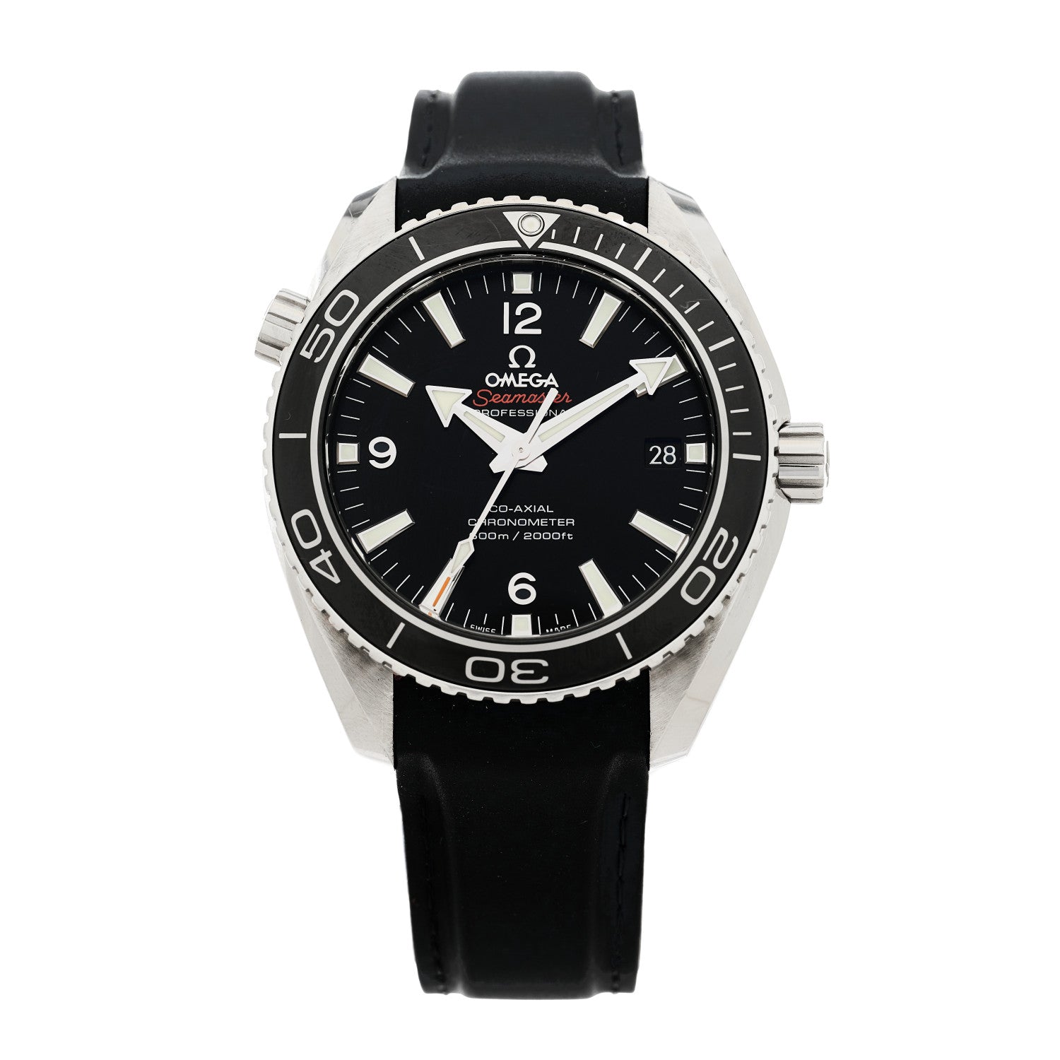 Omega Stainless Steel Rubber 42mm Seamaster Planet Ocean 600 M Co-Axial Automatic Watch Black 232.32.42.21.01.003 1 of 4