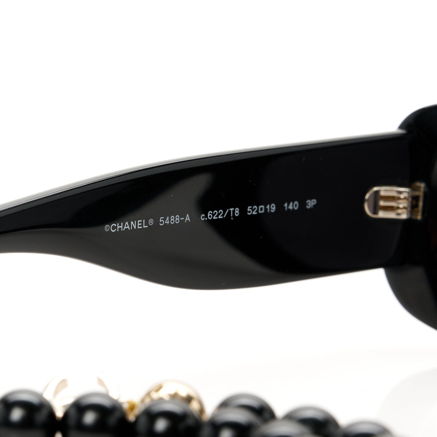 Acetate Rectangle Sunglasses 5488-A Black