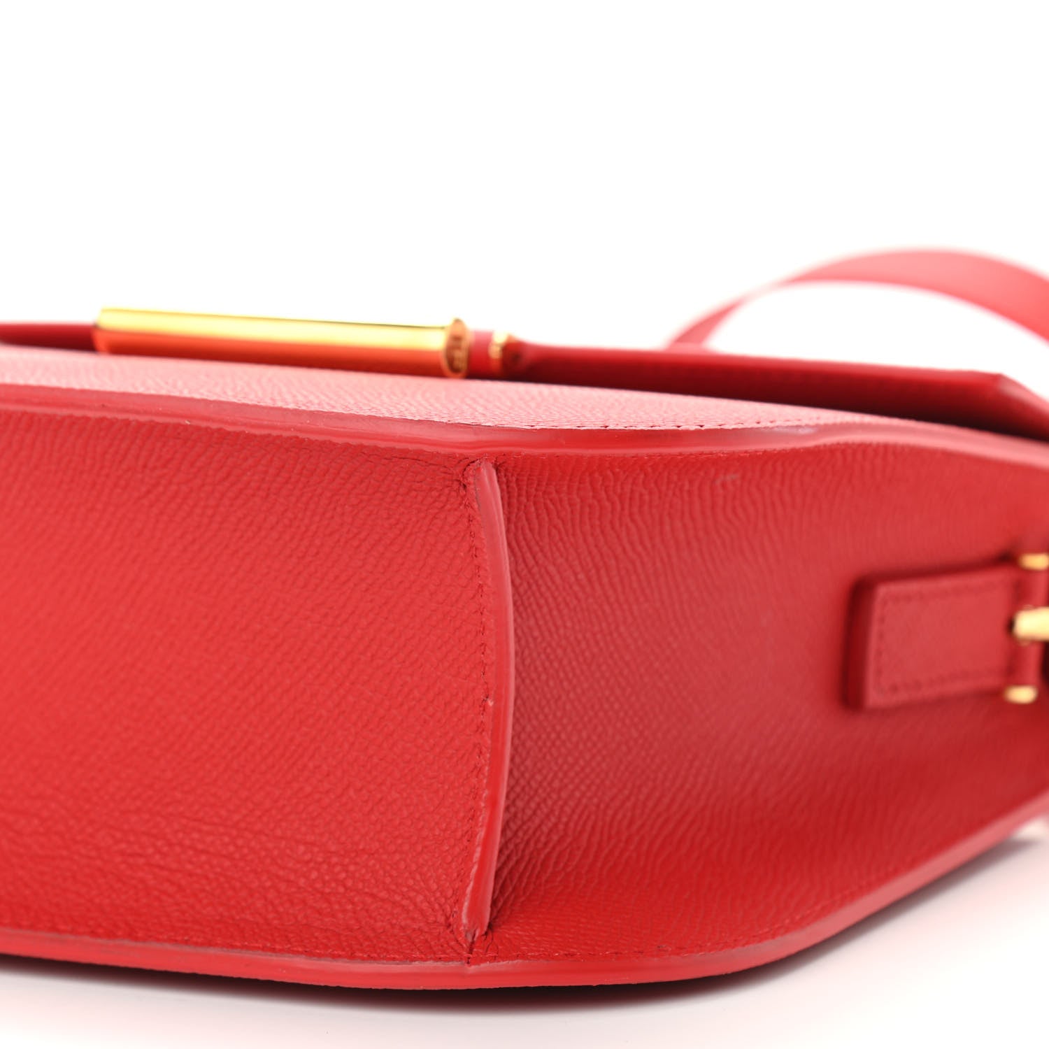 Tom Ford Grained Calfskin Mini T Clasp Tara Crossbody Bag Red 9 of 11