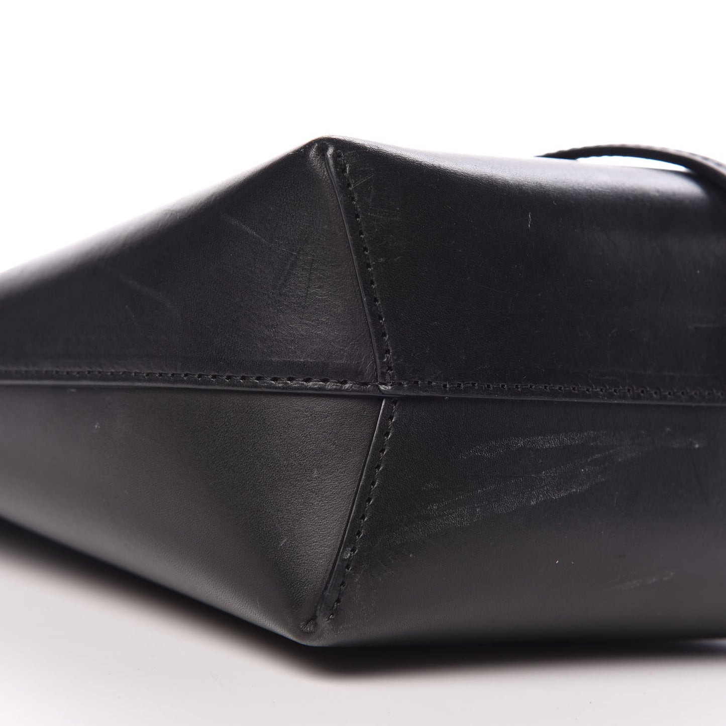 Calfskin Mini Mini Bucket Bag Black Flamma