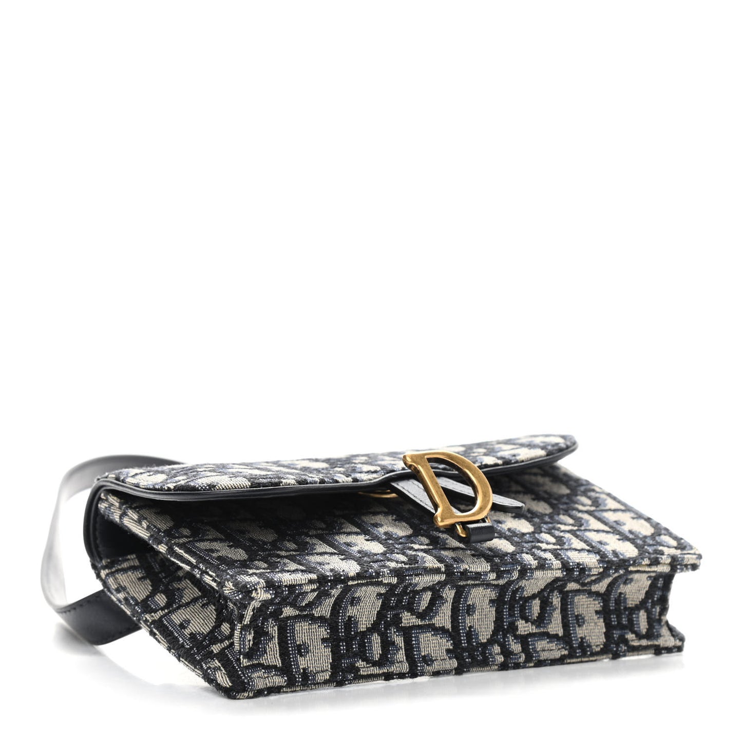 Oblique Saddle Belt Bag Blue