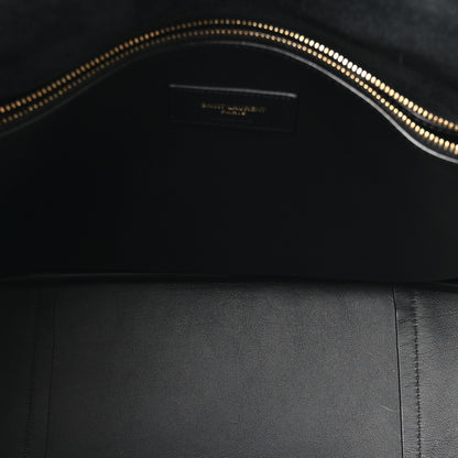 Saint Laurent Grained Calfskin Large Le 5 A 7 Soft Hobo Black 6 of 11