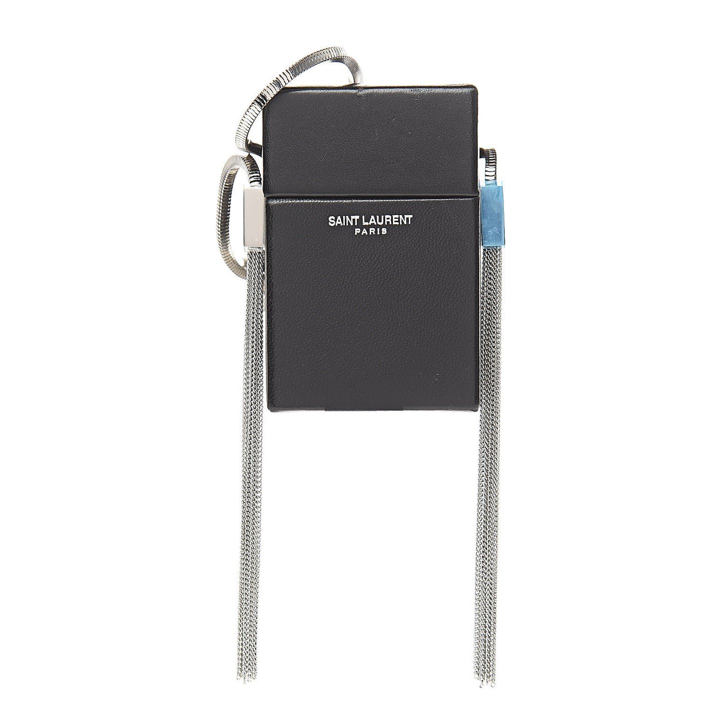 Lambskin Smoking Box Crossbody Black
