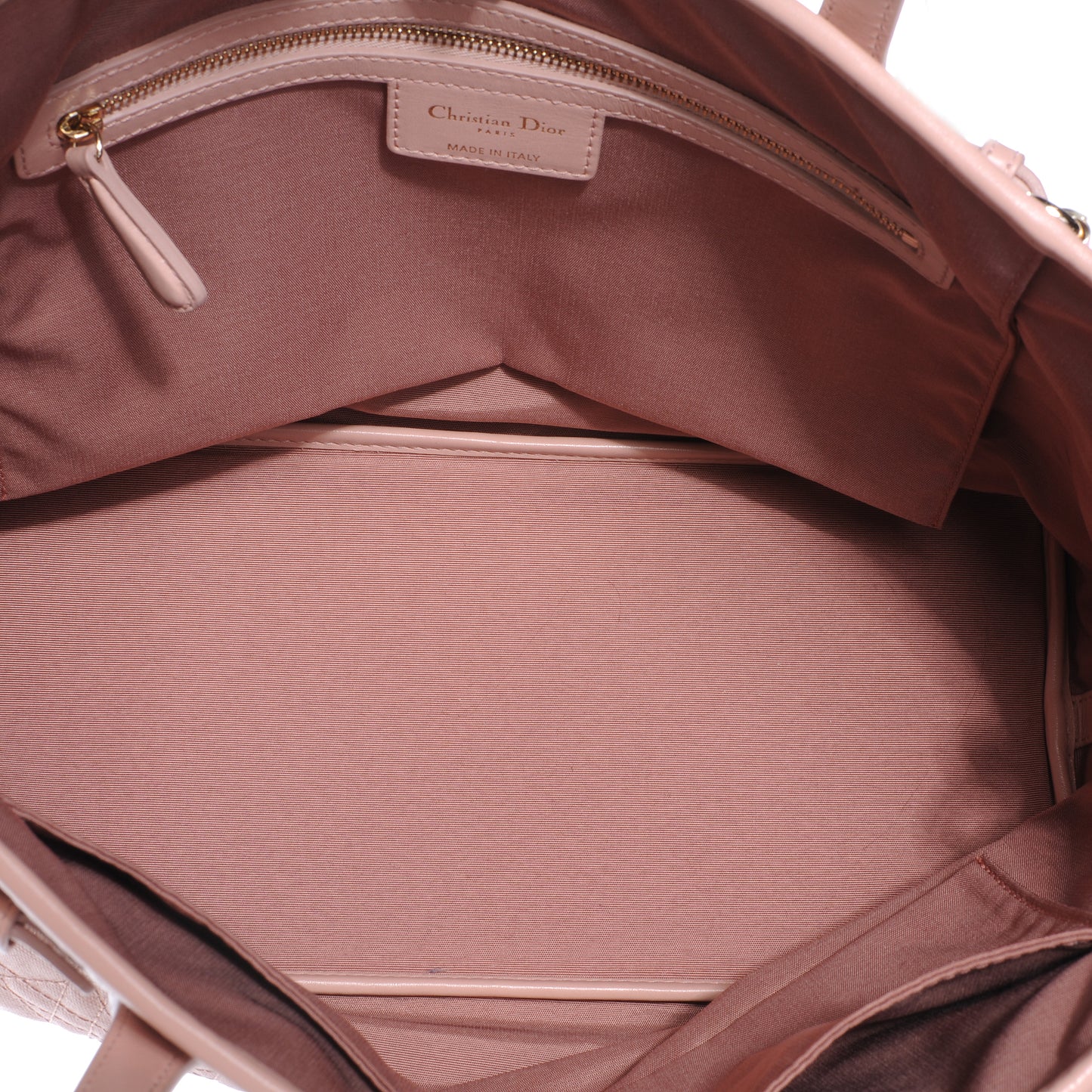 Coated Canvas Cannage Small Panarea Tote Light Pink