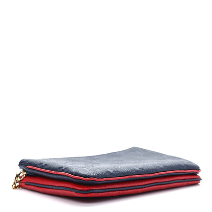 Louis Vuitton Empreinte Double Zip Pochette Marine Rouge 4 of 9