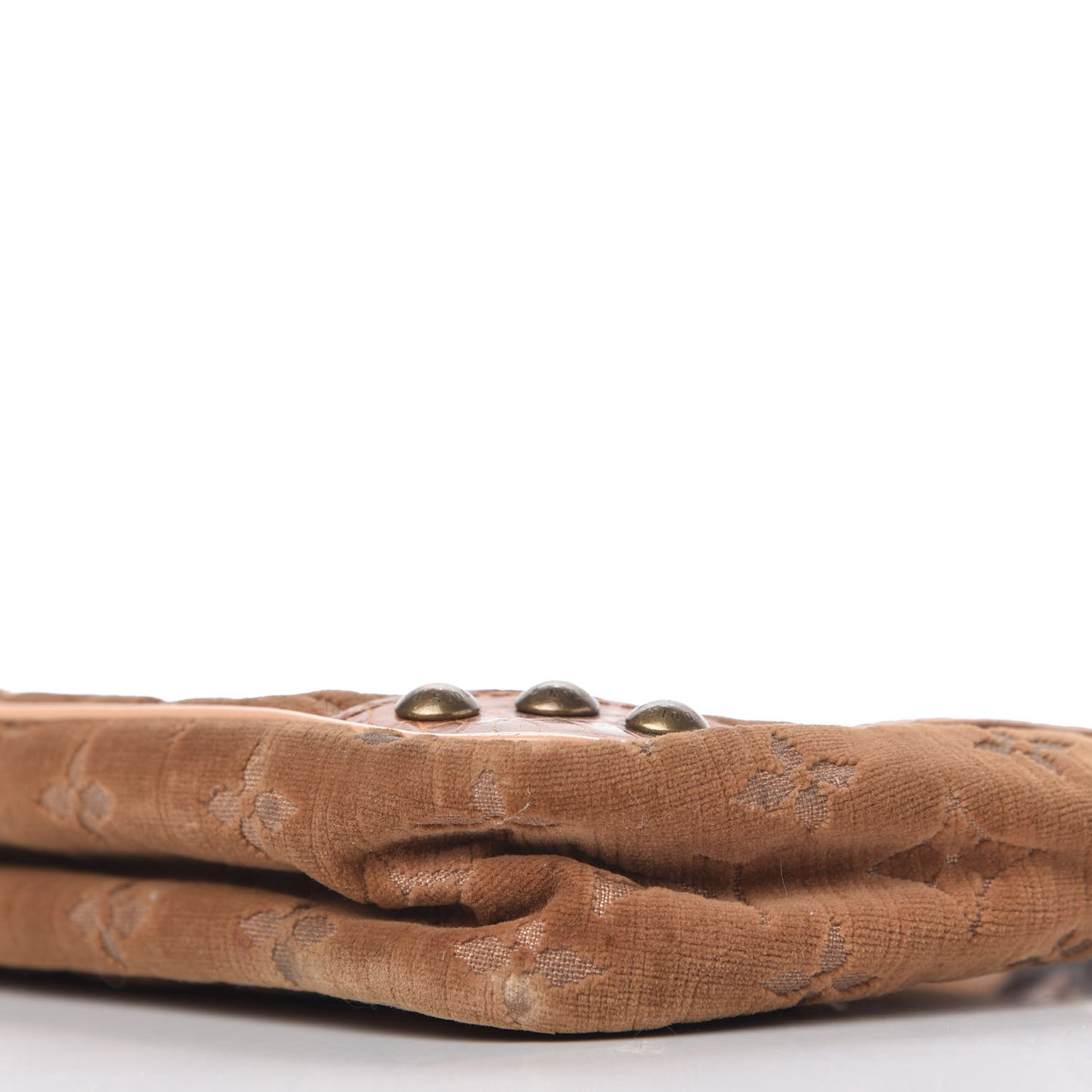 Monogram Velours Alligator Irvine Tan