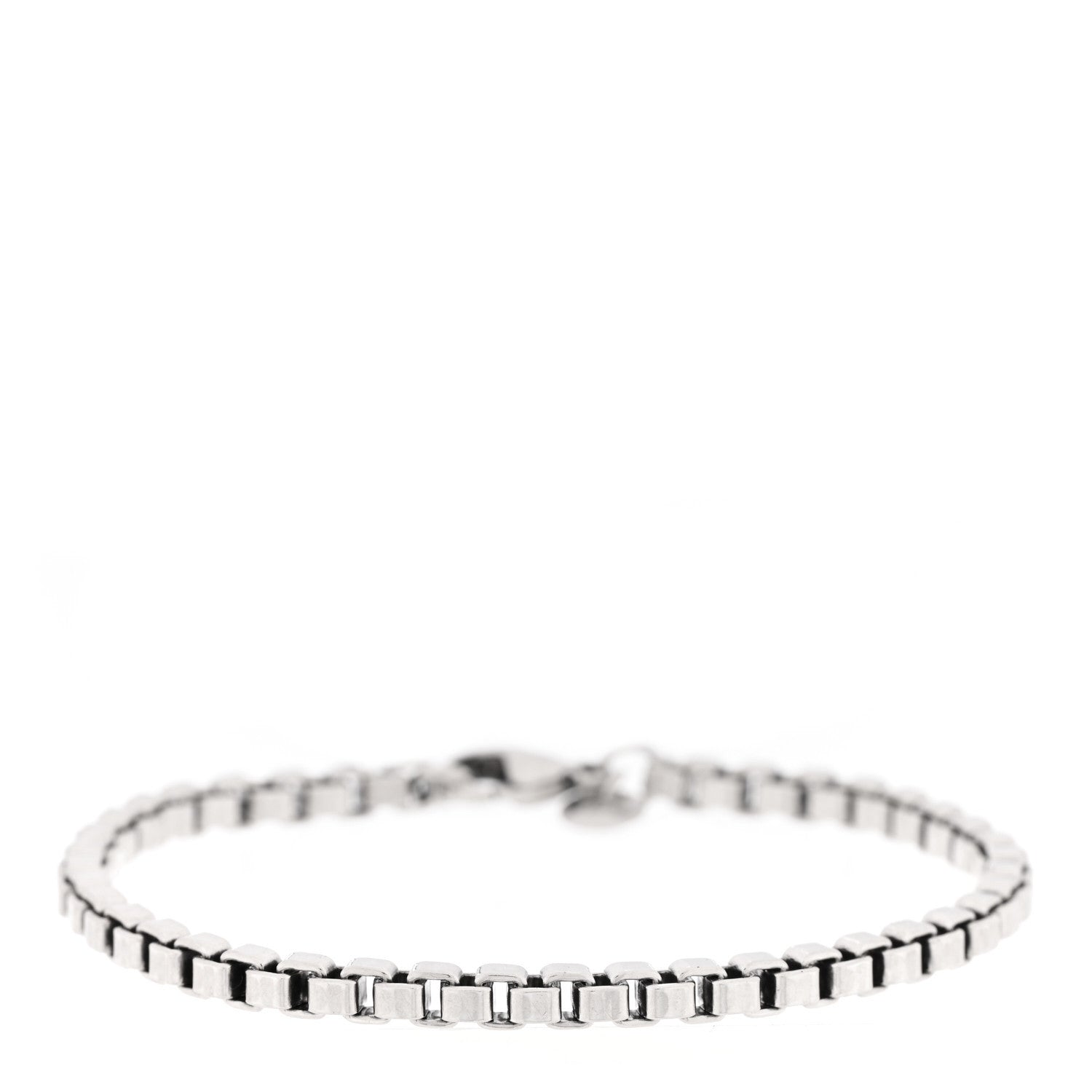 Tiffany Sterling Silver 4mm Venetian Link Bracelet 1 of 3