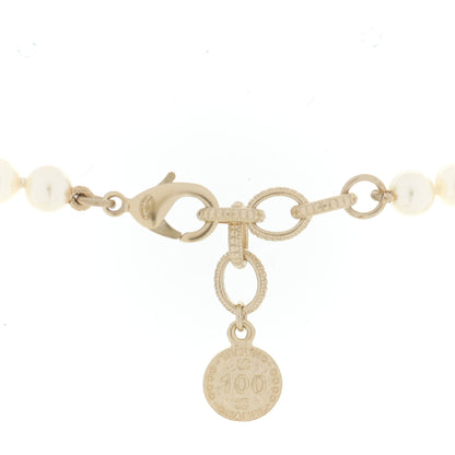 Chanel Pearl CC 100th Anniversary Necklace Light Gold 4 of 6