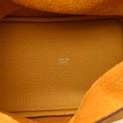 Hermes Taurillon Clemence Picotin Lock 18 PM Jaune Ambre 5 of 10