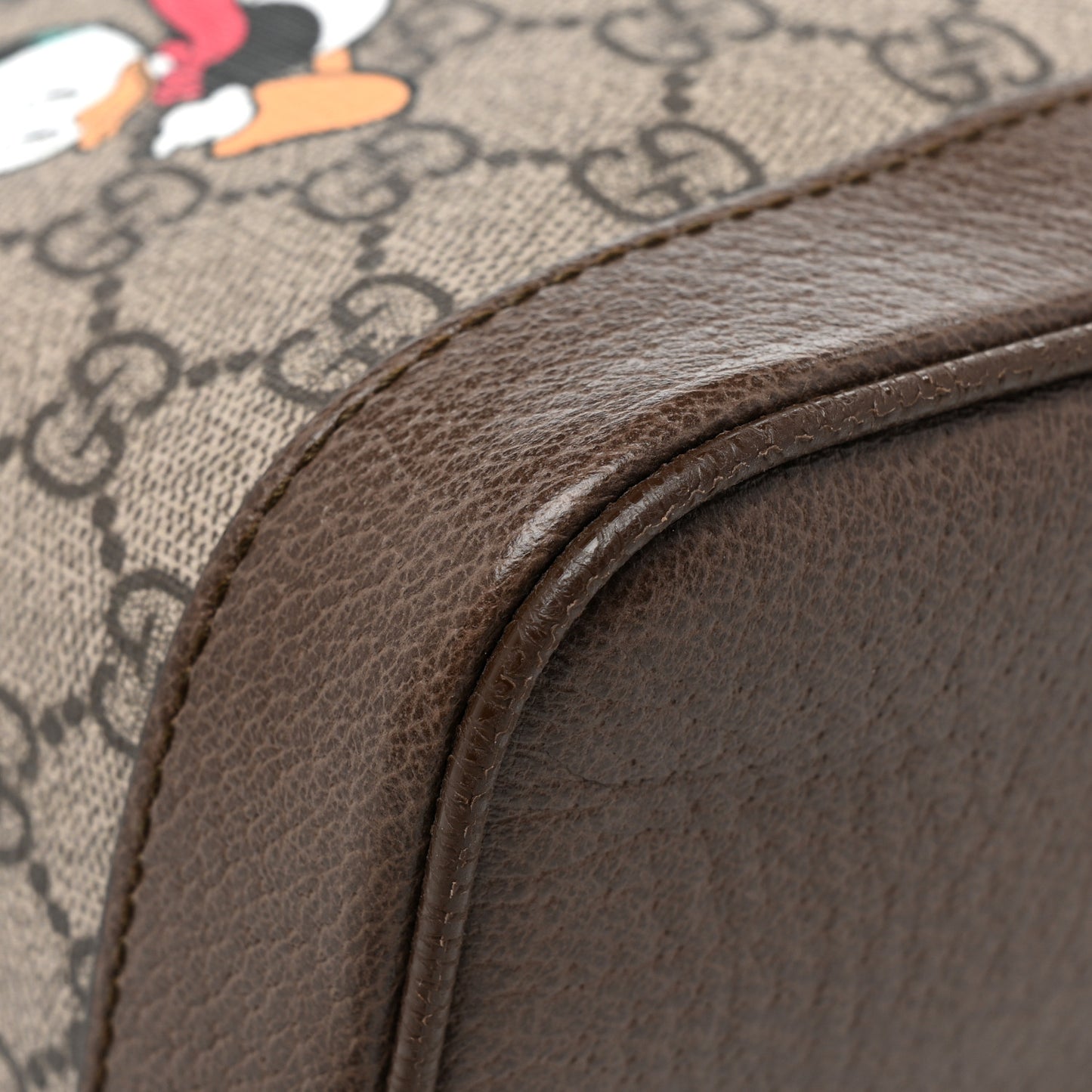 X DISNEY GG Supreme Monogram Donald Duck Small Interlocking G Dome Backpack Beige Multicolor New Acero