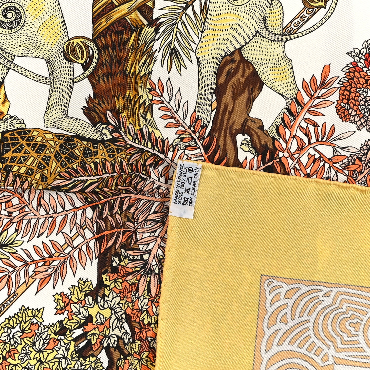 Hermes Silk Les Legendes de l'Arbre Scarf 90 1908435 – FASHIONPHILE