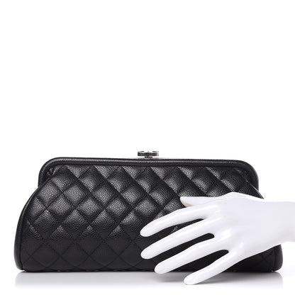 Chanel Caviar Quilted Timeless Clutch Black 2 of 10