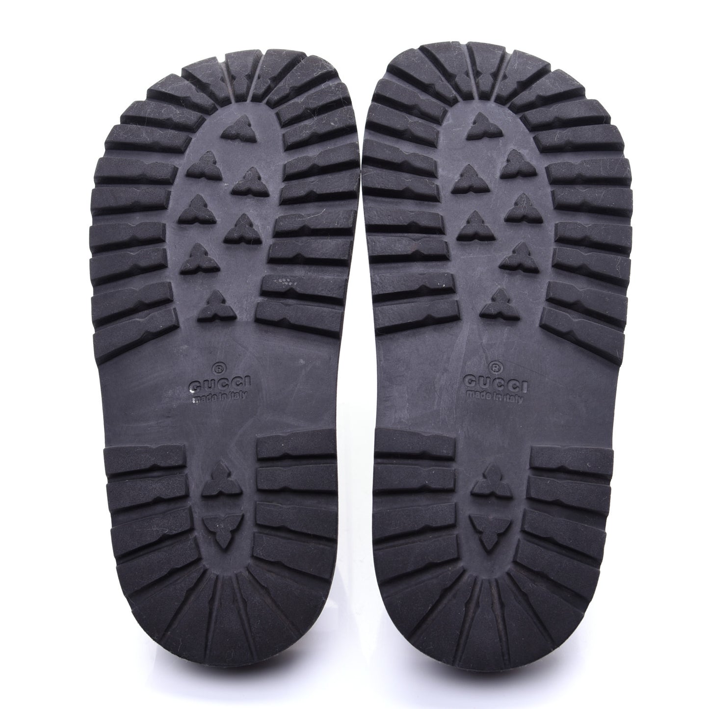 Rubber Web Mens Lug Sole Slide Sandals 6 Black Green Red