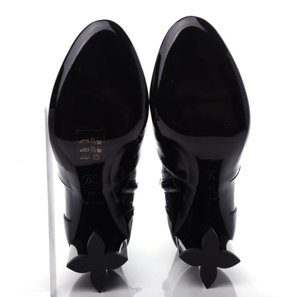 Louis Vuitton Patent Silhouette Ankle Boots 37 Black 6 of 10