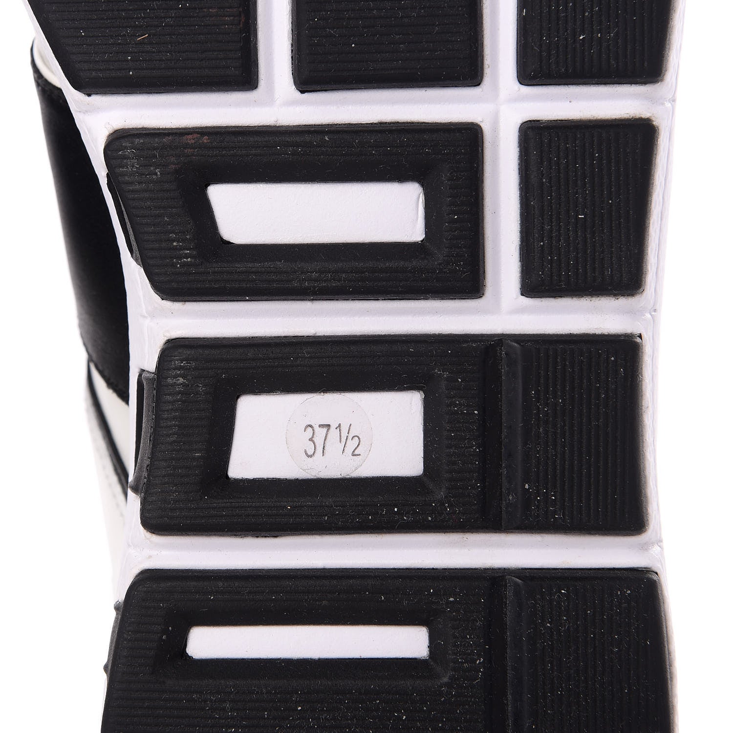 Gucci Calfskin Womens Interlocking G Sneakers 37.5 Black White 8 of 14