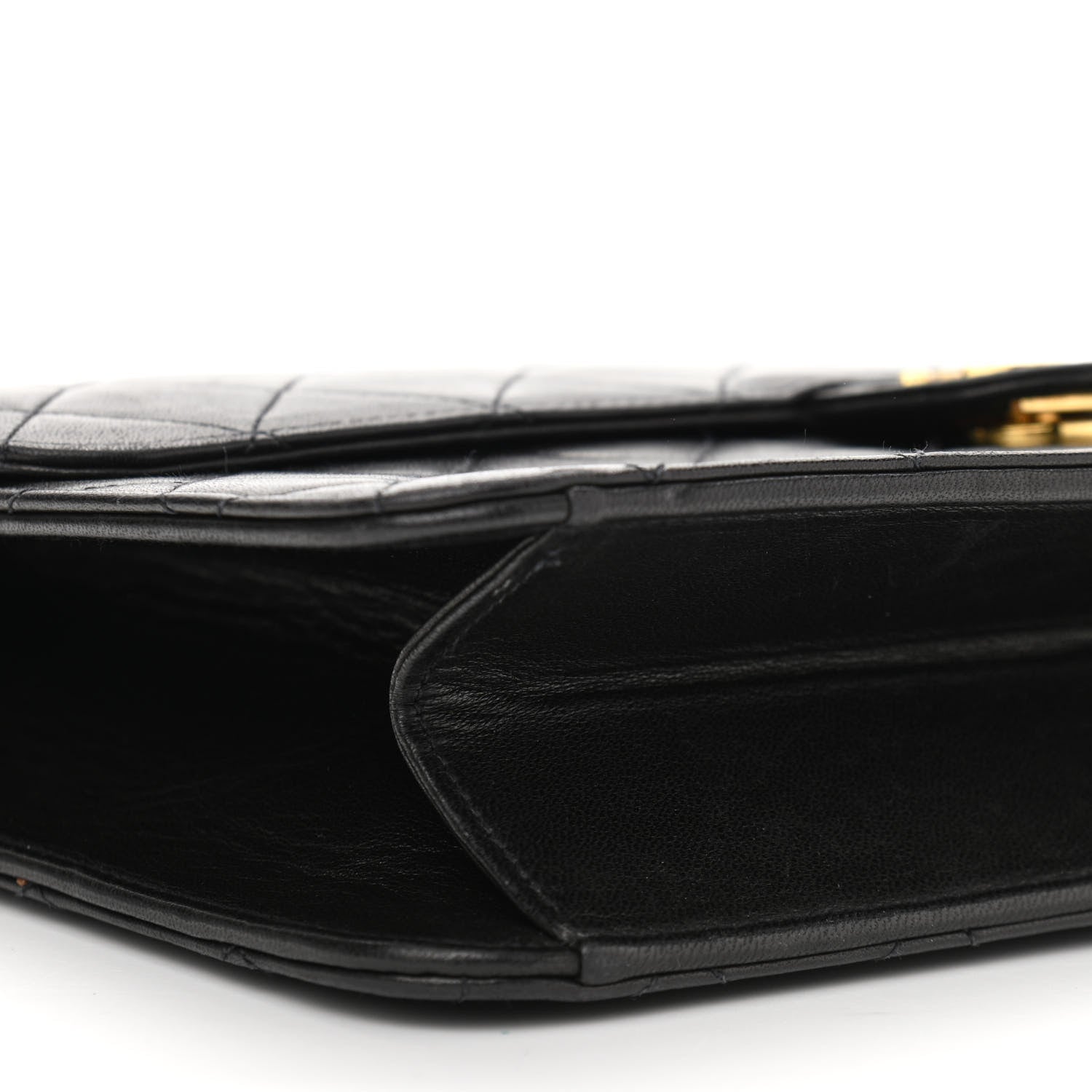Chanel Lambskin Quilted Medium Single Flap Black 10 of 13