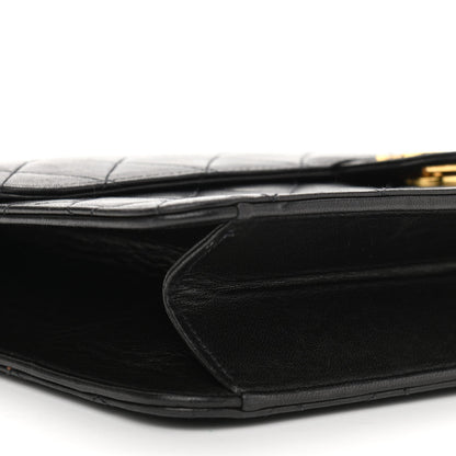Chanel Lambskin Quilted Medium Single Flap Black 10 of 13