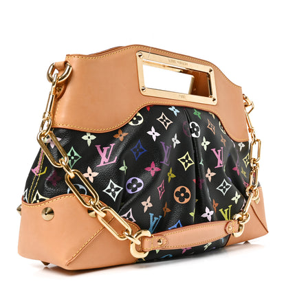 Louis Vuitton Monogram Multicolor Judy MM Black 3 of 9