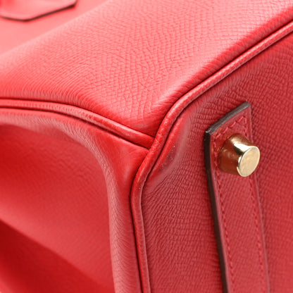 Hermes Epsom Birkin 30 Rouge Casaque 10 of 12