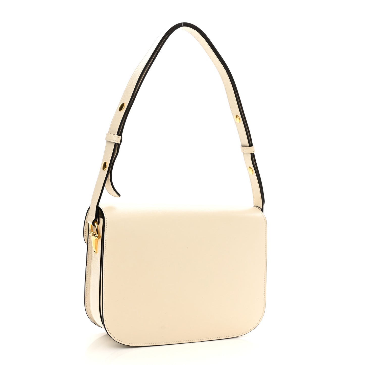 Azalea Calfskin Horsebit 1955 Shoulder Bag Mystic White