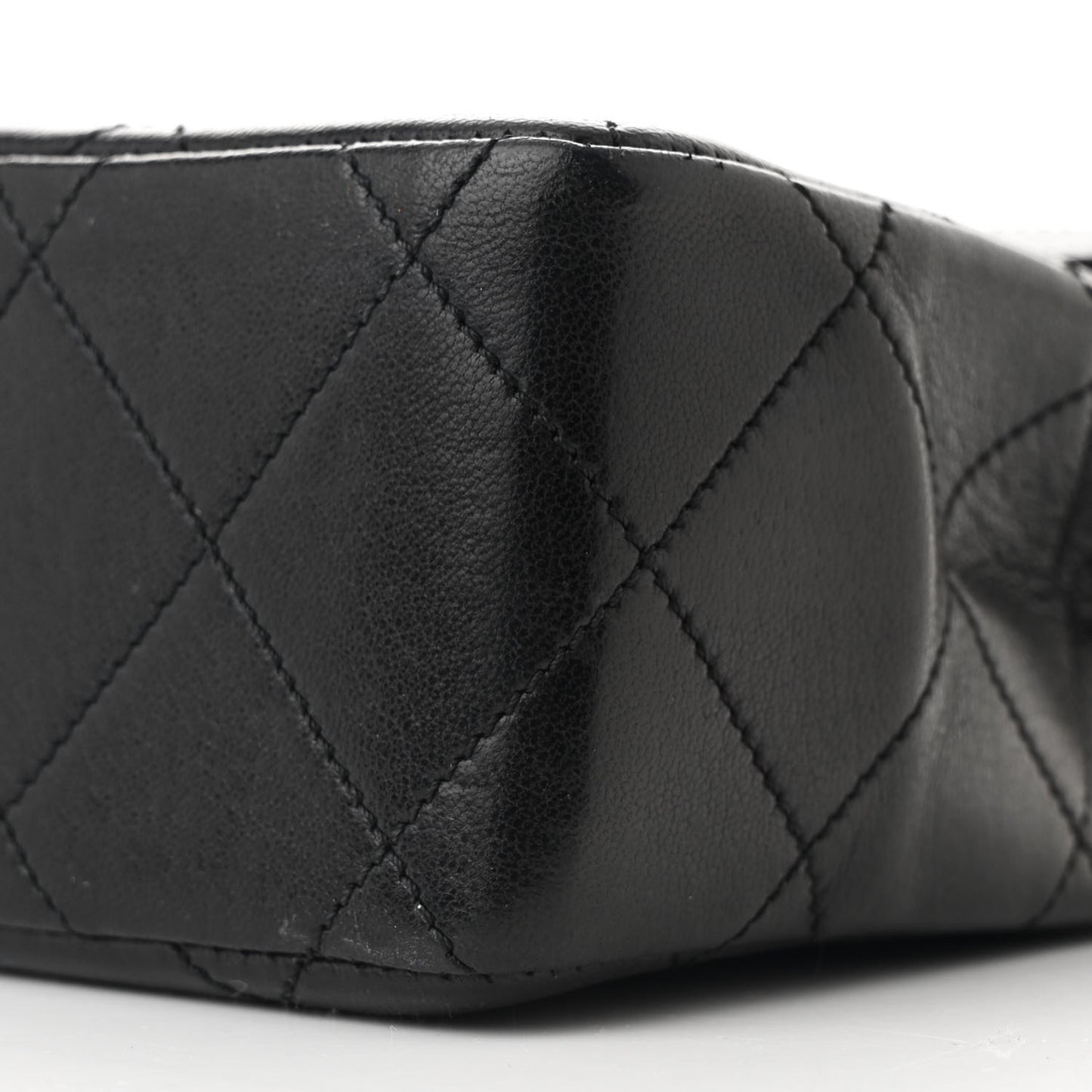 Lambskin Medium Double Flap Black
