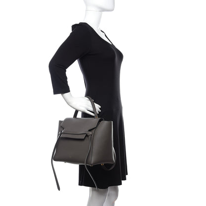 Celine Grained Calfskin Mini Belt Bag Grey 3 of 10