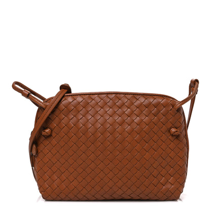 Bottega Veneta Nappa Intrecciato Nodini Crossbody Messenger Noce 1 of 11