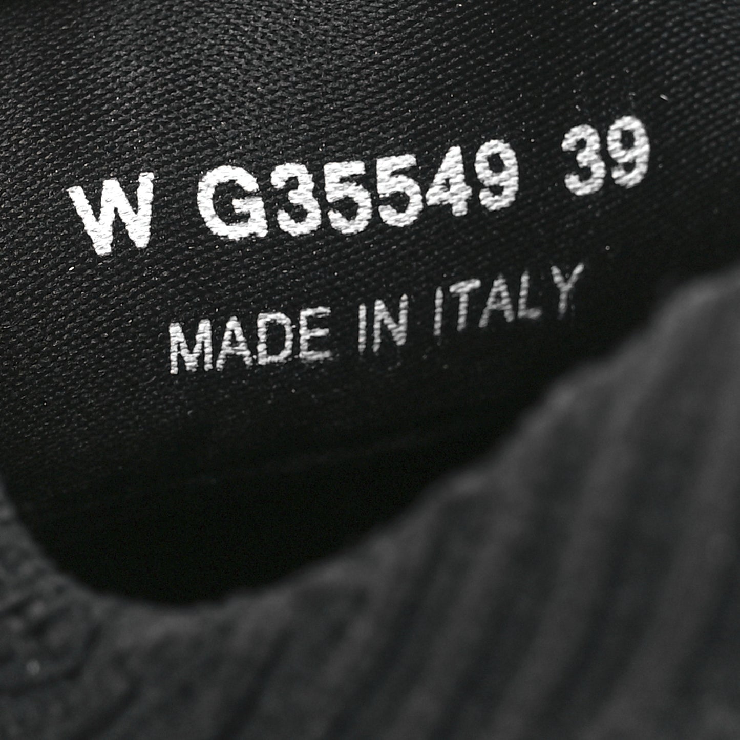 Fabric Logo Sneakers 39 Black