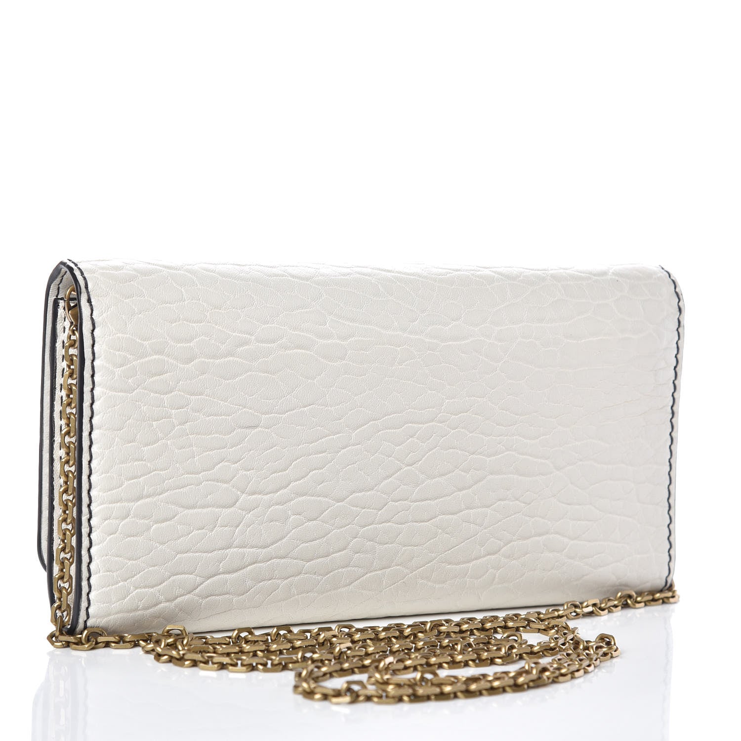 Christian Dior Grained Lambskin J'adior Croisiere Chain Wallet White 3 of 7