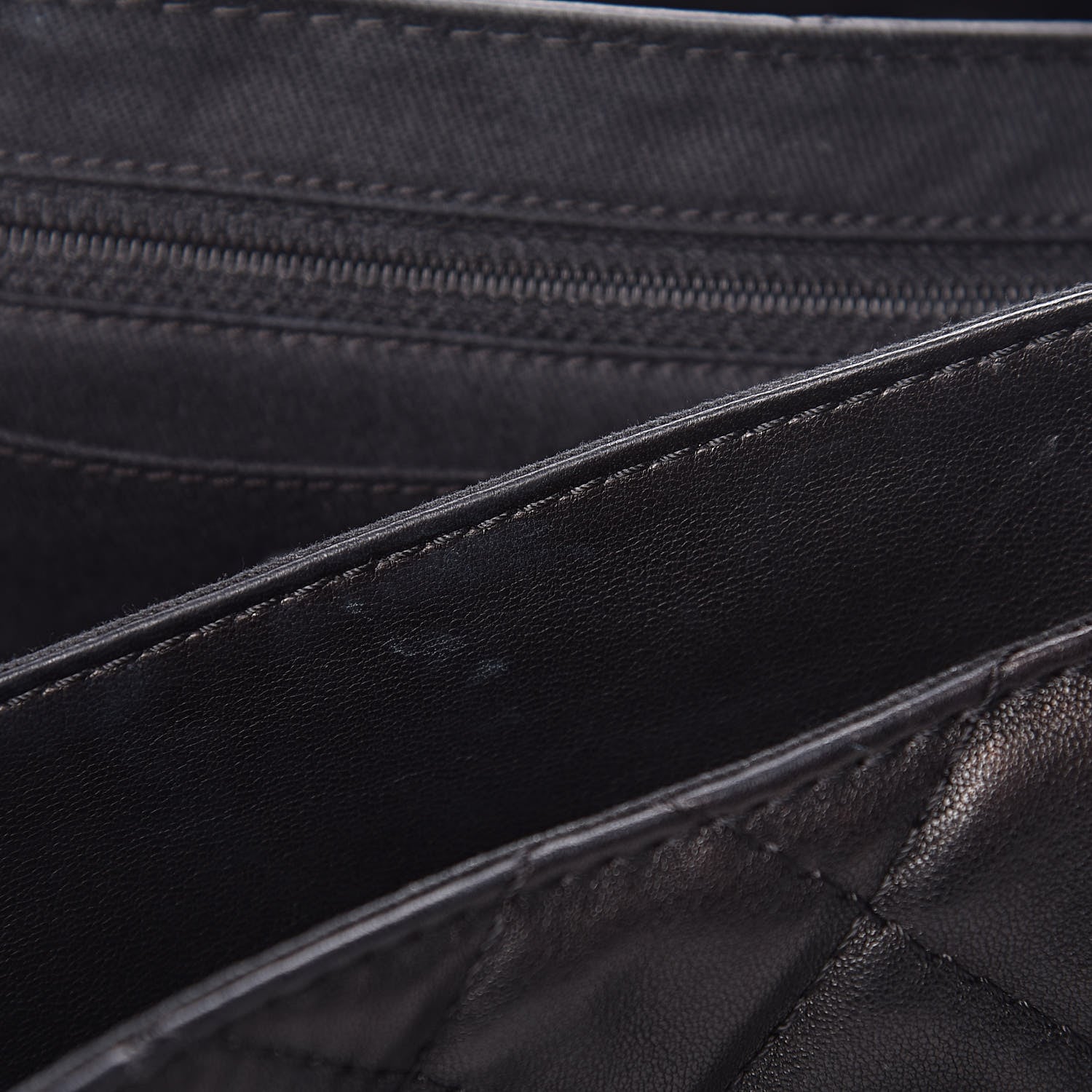 Chanel Lambskin Quilted Jumbo Icons Secret Label Flap Black 8 of 15
