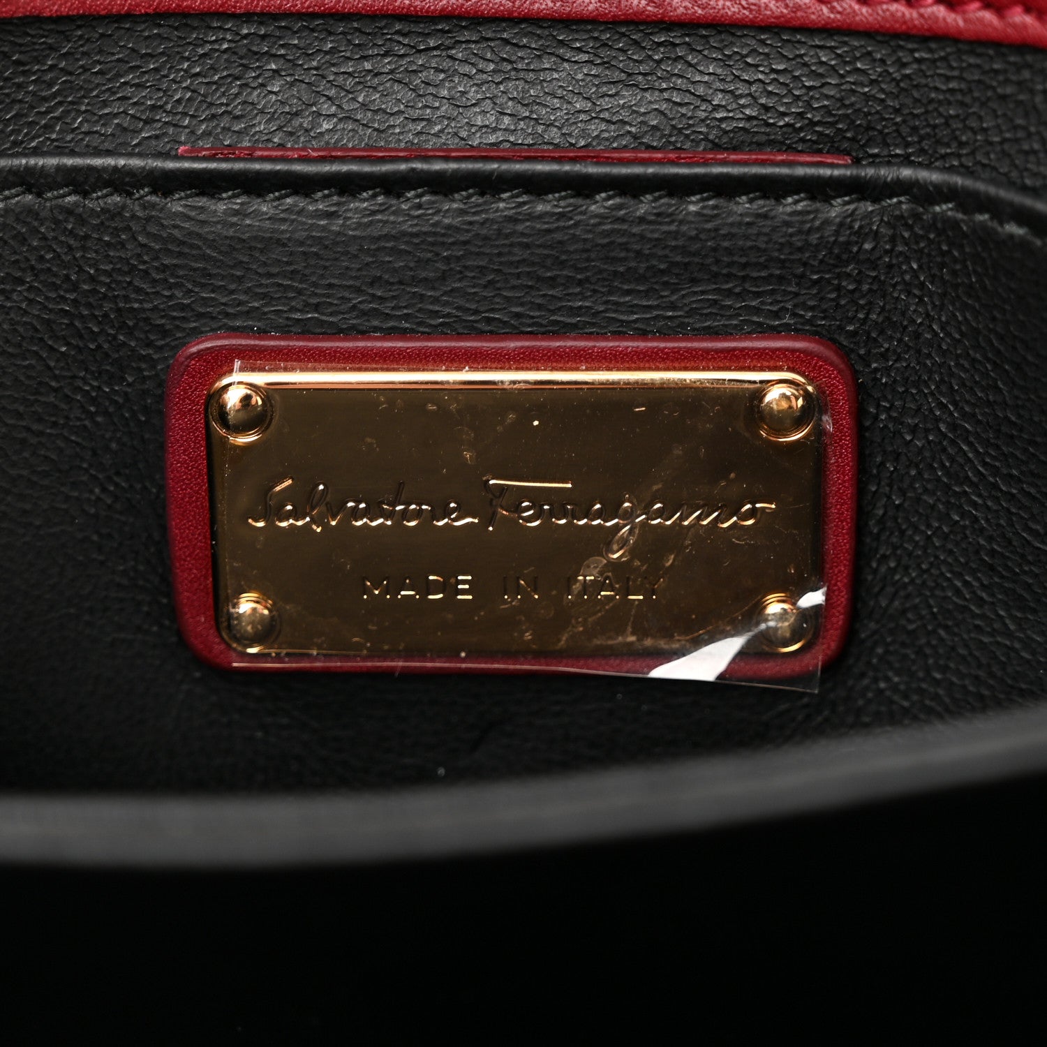 Salvatore Ferragamo Calfskin Thalia Flap Shoulder Bag Wine 6 of 10