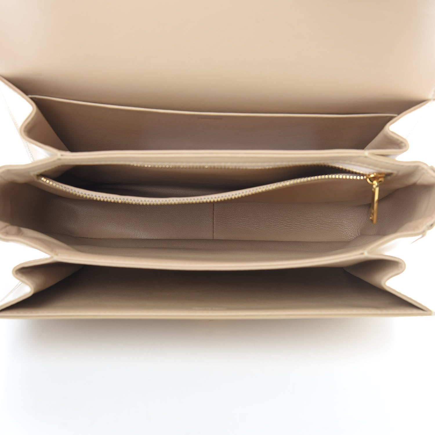 Celine Shiny Calfskin Large Triomphe Nude 5 of 14