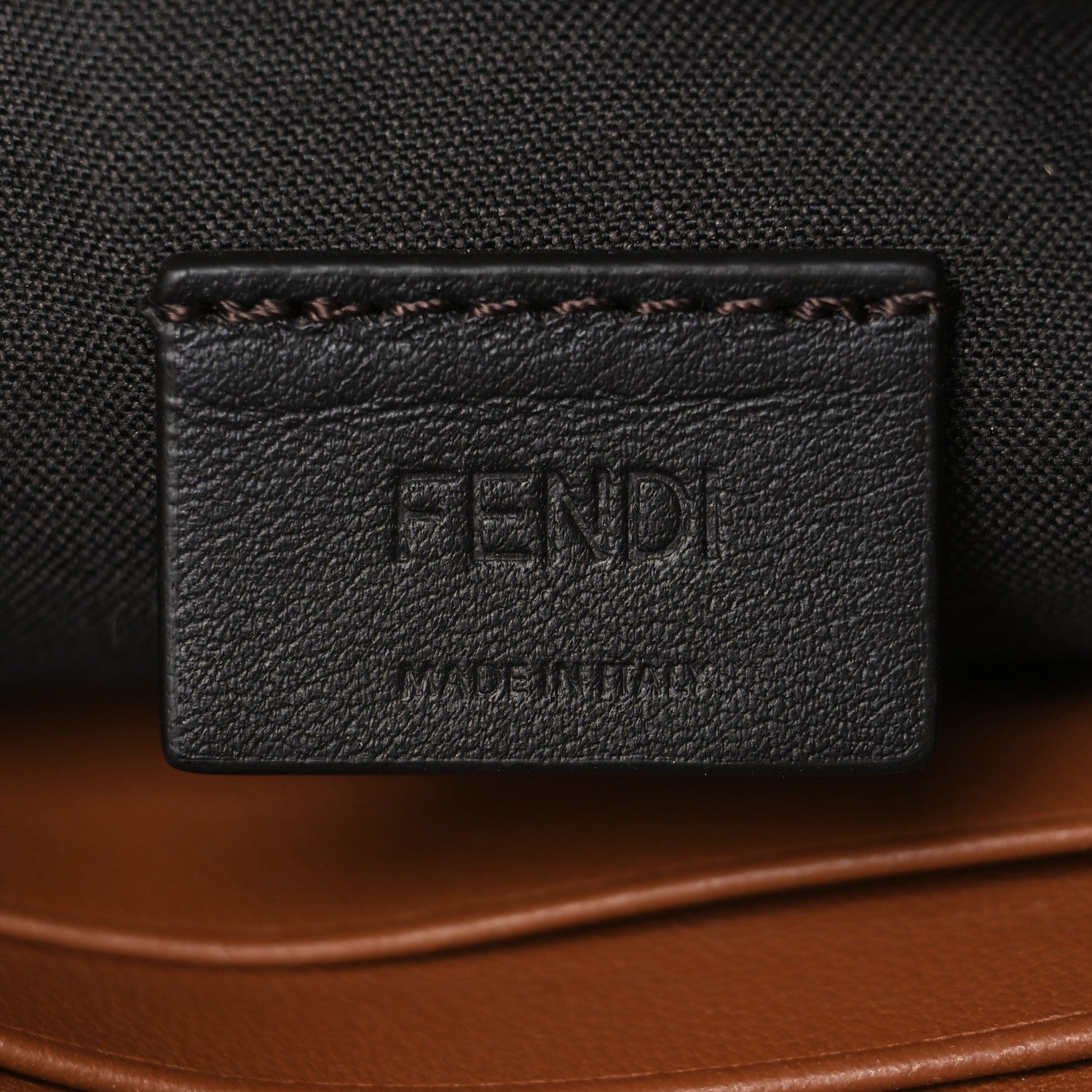 Fendi Vitello Grace Matte Duo Baguette Camel 6 of 6