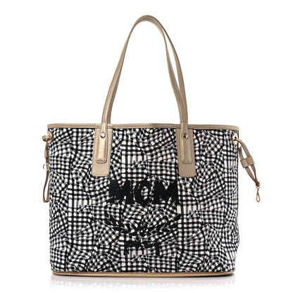 MCM Metallic Visetos Medium Liz Reversible Shopper Tote Gold 12 of 21