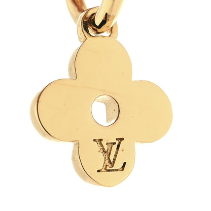 Louis Vuitton Brass Blooming Earrings Gold 4 of 5
