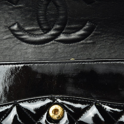 Chanel Patent Quilted Medium Double Flap Black 18 of 18