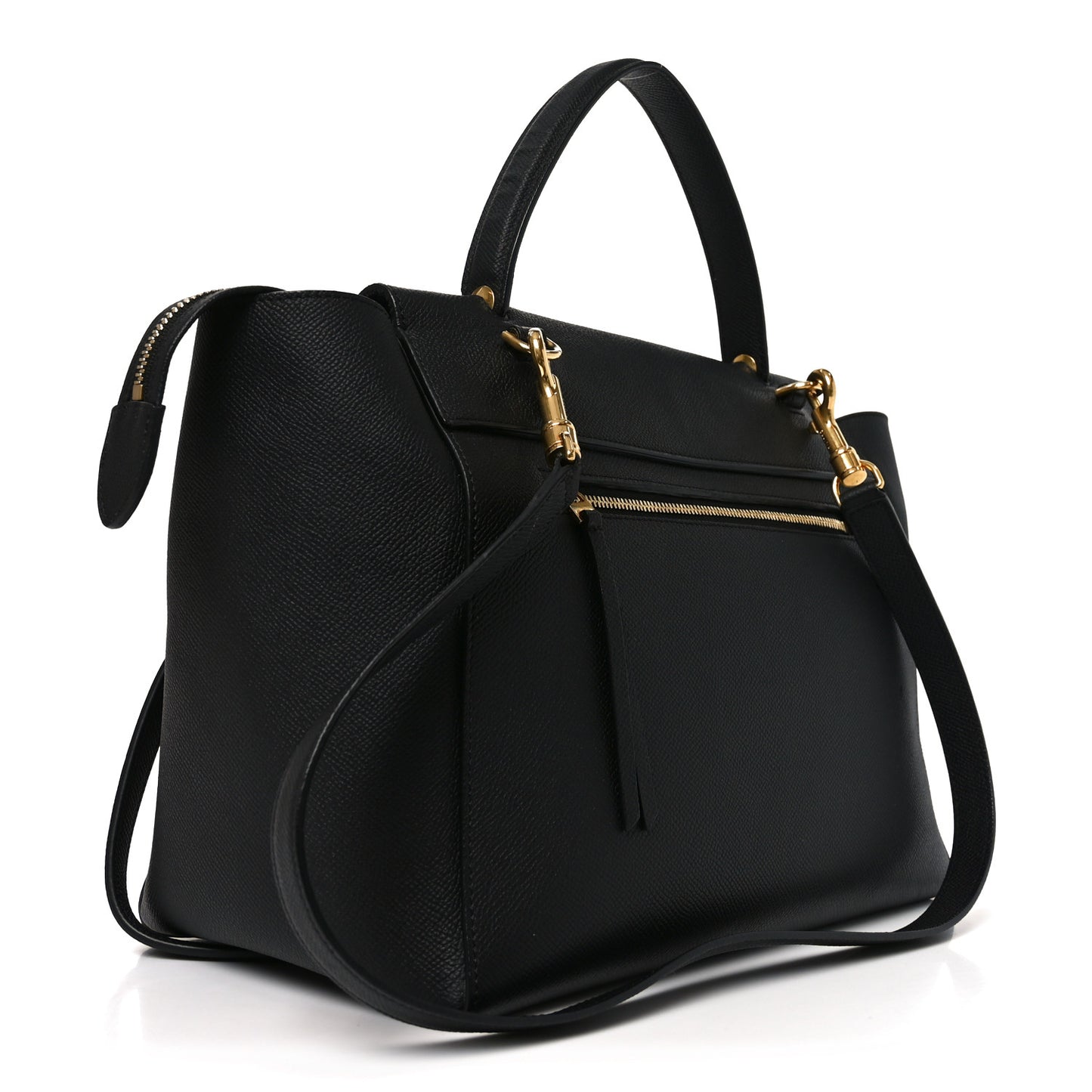Grained Calfskin Mini Belt Bag Black