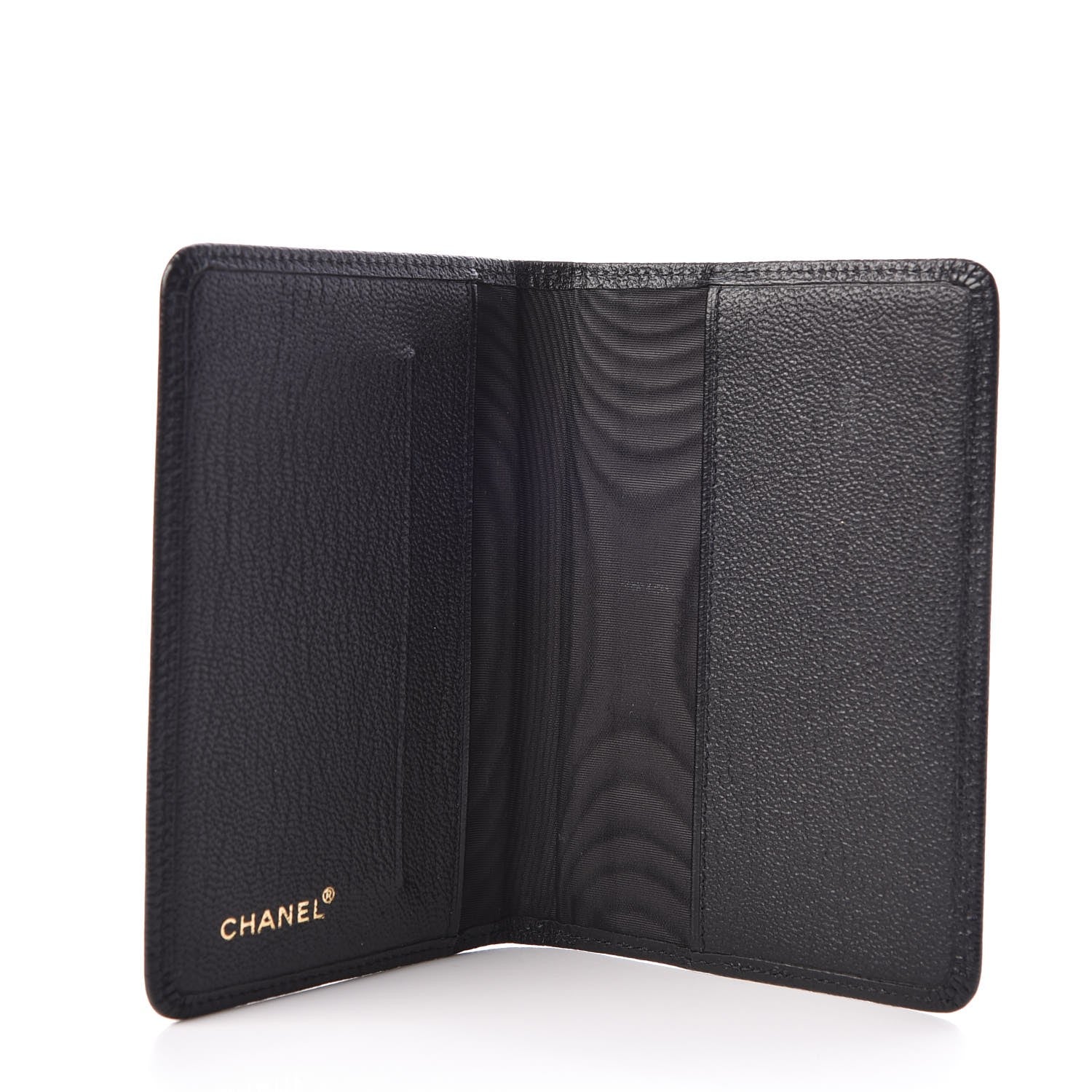 Chanel Goatskin Card Holder Wallet Black 5 of 8