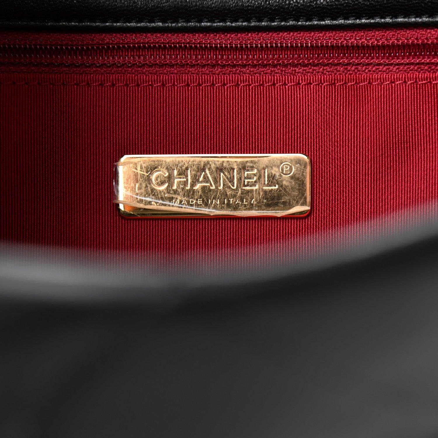 Chanel Goatskin Quilted Large Chanel 19 Flap Black 5 of 10
