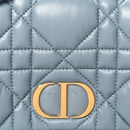 Christian Dior Calfskin Macrocannage Mini Caro Bag Bracing Blue 9 of 11