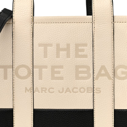 Marc Jacobs Grained Calfskin Colorblock Mini The Tote Bag Ivory Multi 8 of 13