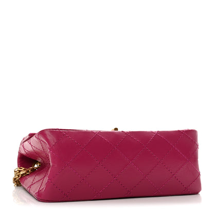 Chanel Aged Calfskin Quilted 2.55 Reissue Mini Flap Fuchsia 3 of 11