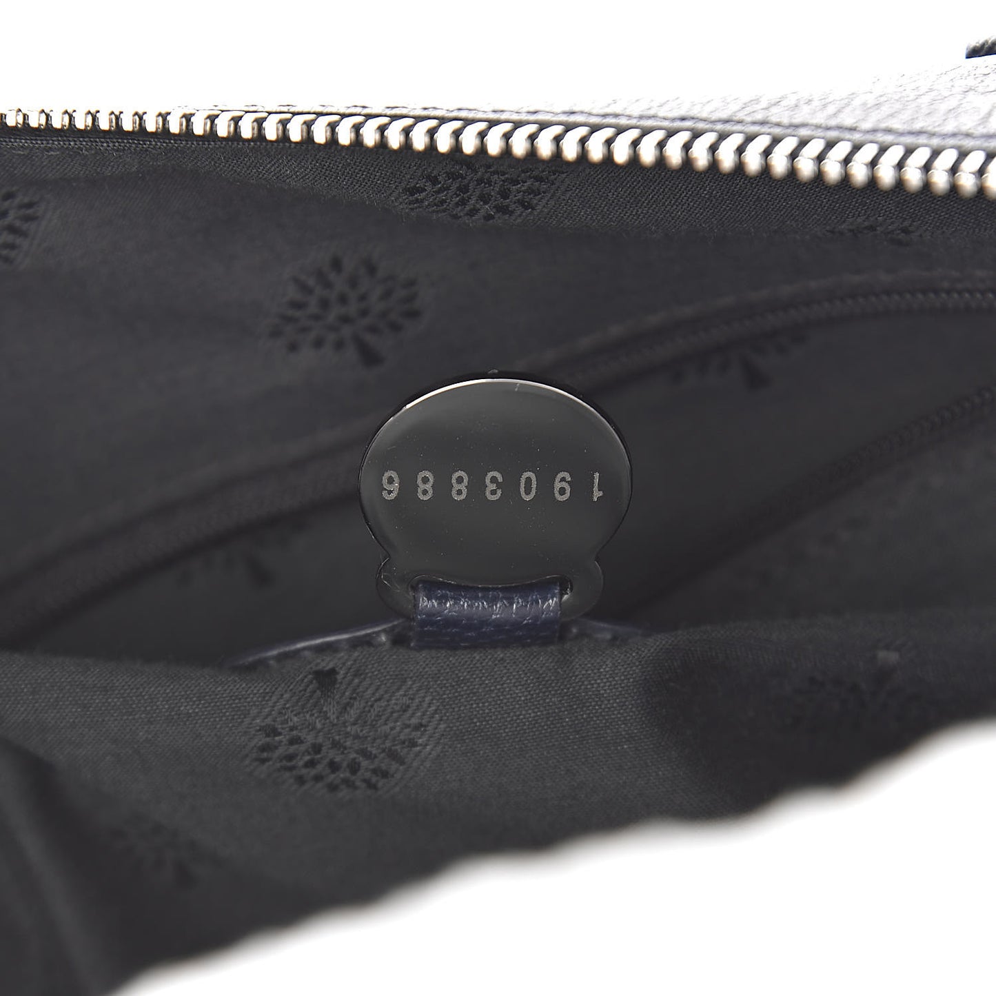 Glossy Goatskin Medium Del Rey Satchel Midnight Blue