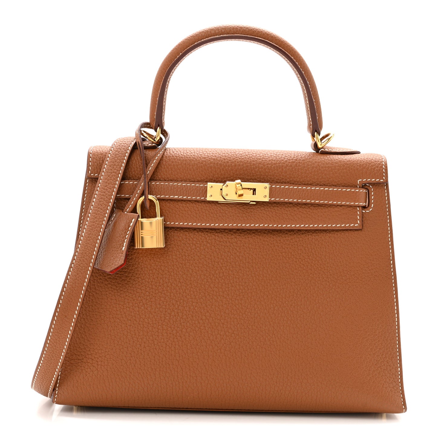 Togo Horseshoe Kelly Sellier 25 Gold Capucine